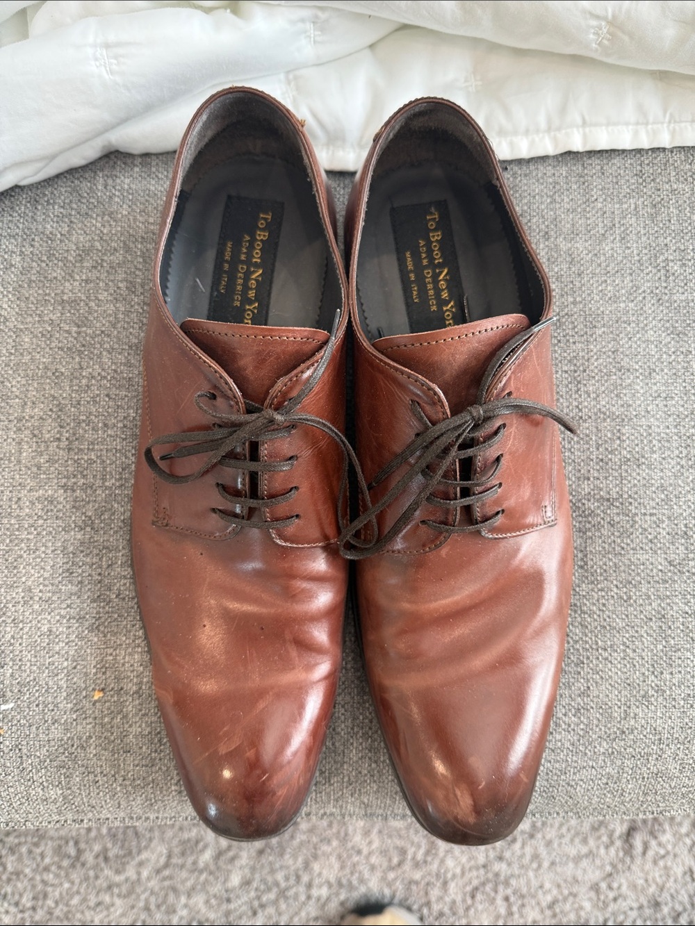 Men's Brown Leather Derby Shoes — To Boot New York